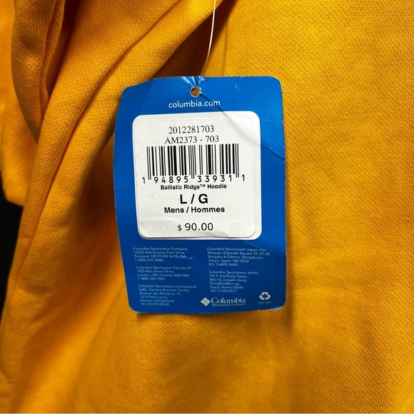 Columbia sweatshirt Ballistic Ridge Hoodie Size L - Picture 11 of 13